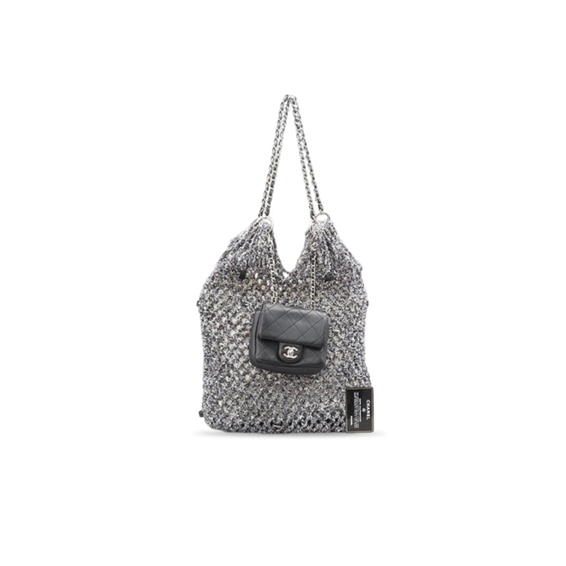 Ch**el mix fiber shopping shoulder bag (40*30cm)